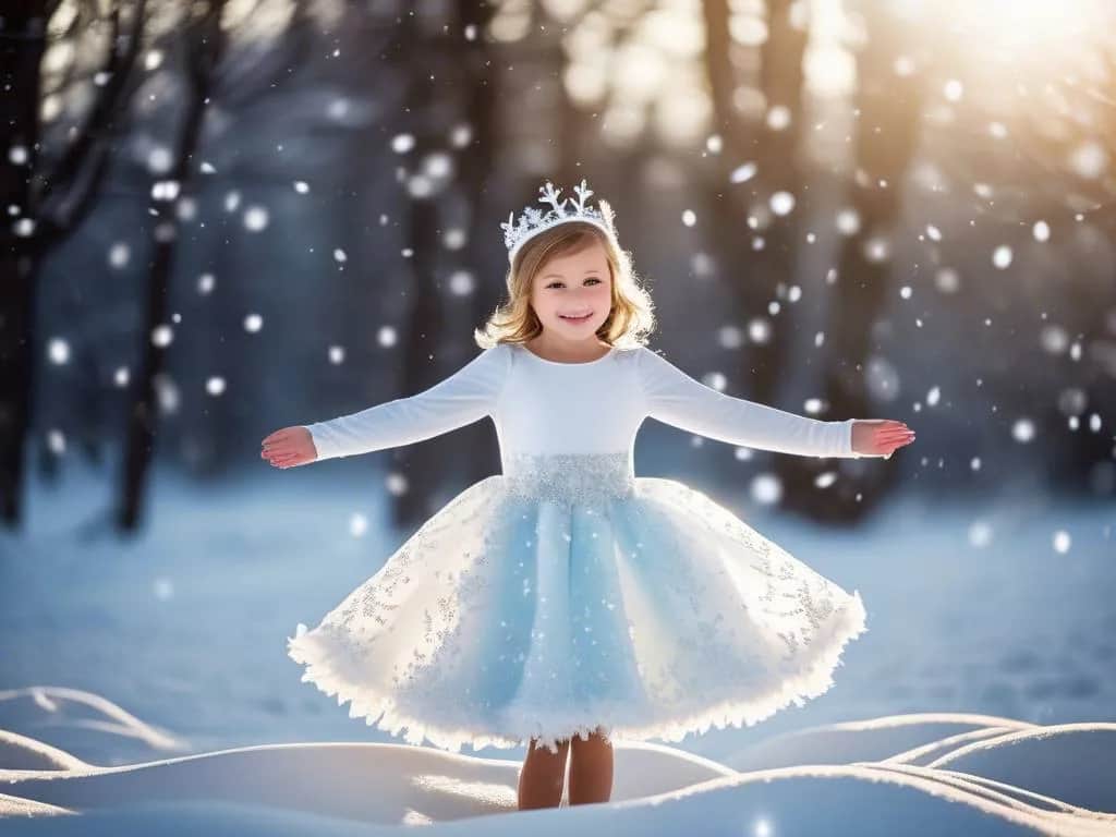 Strój Śnieżynki DIY: Magiczny kostium dla dziecka bez szycia!