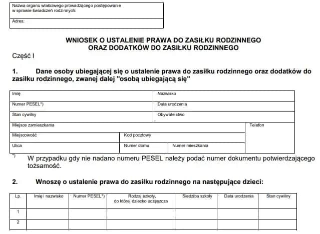 Zasiłek rodzinny: Wnioski online 1.07, papierowe 1.08. Złóż na czas!