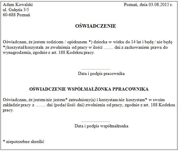 Dni wolne na dziecko: 2 płatne czy 5 bezpłatnych? Poznaj prawa!